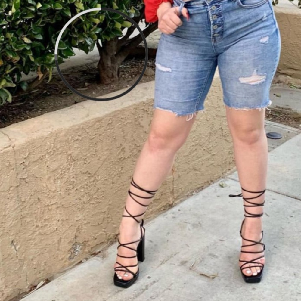 Heels black lace up